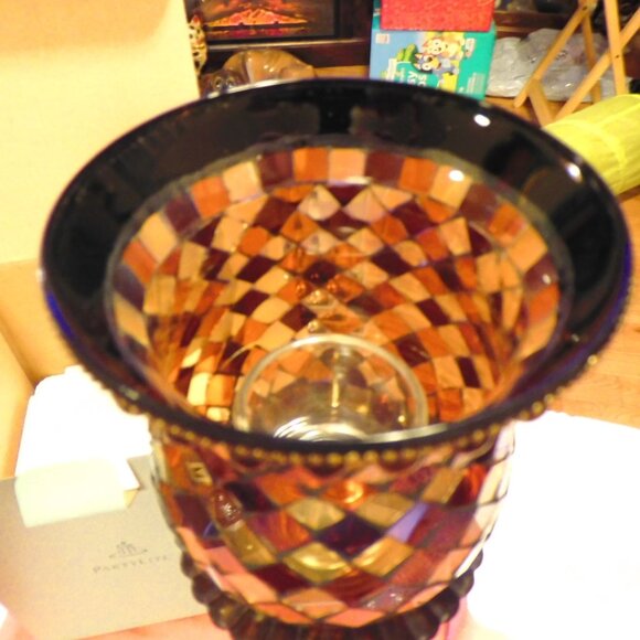 PARTYLITE MOSAIC GLOBAL FUSION CANDLE - RETIRED with BOX - Picture 4 of 4